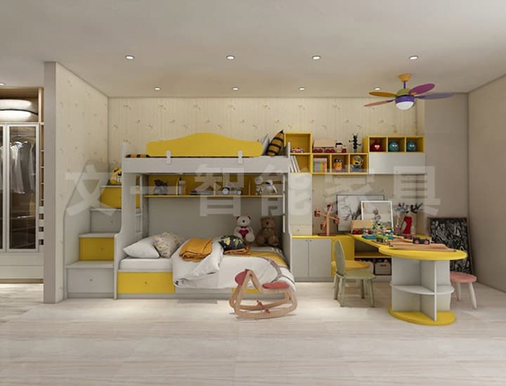 Solid Wood Apartment Bed