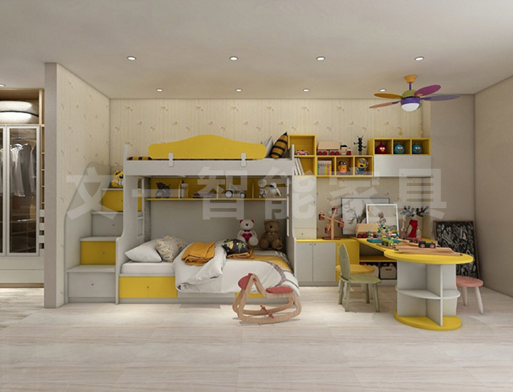 Solid Wood Apartment Bed