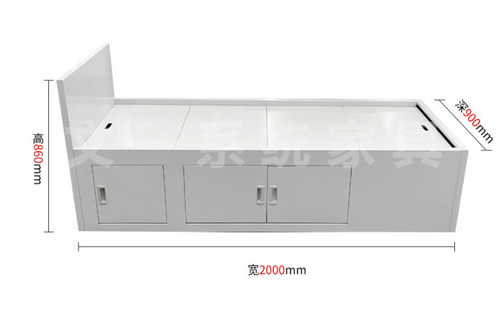 Military-style Bed with Cabinet 2