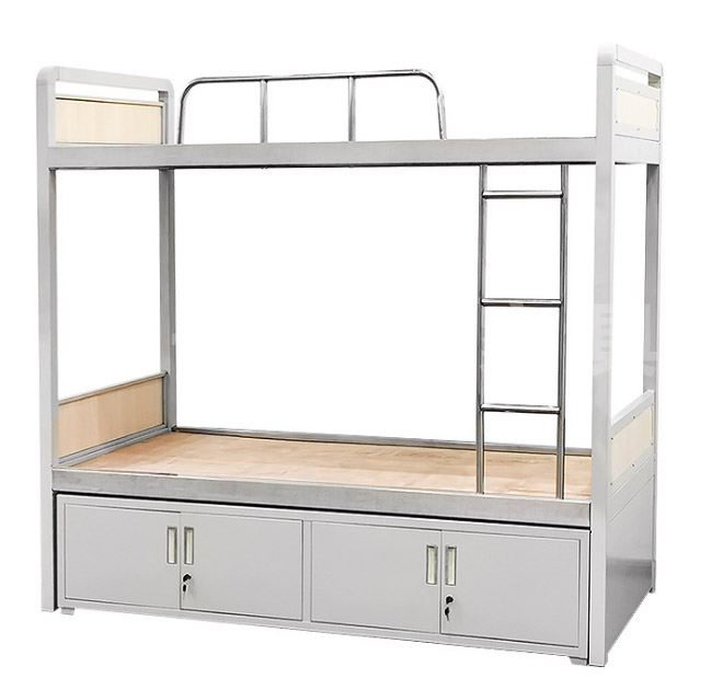 Bunk Bed with Wooden Shoe Cabinet 021 4