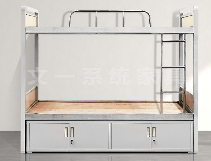 Bunk Bed with Wooden Shoe Cabinet 021