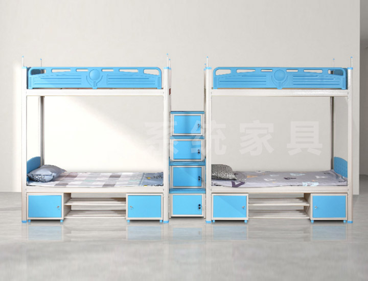 Bunk Bed with Plastic Guardrail & Shoe Rack 023