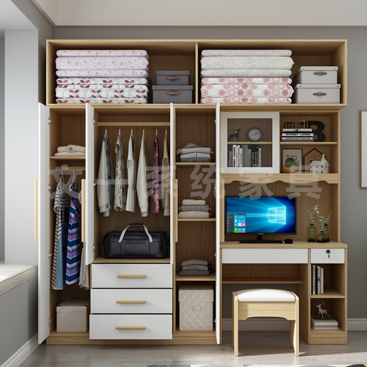 Cabinet with Integrated Desk, Bookshelf & Writing Table 3