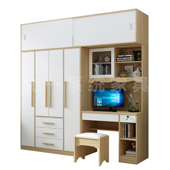 Cabinet with Integrated Desk, Bookshelf & Writing Table 4