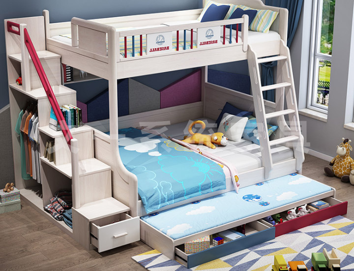 Solid Wood Bunk Bed 002