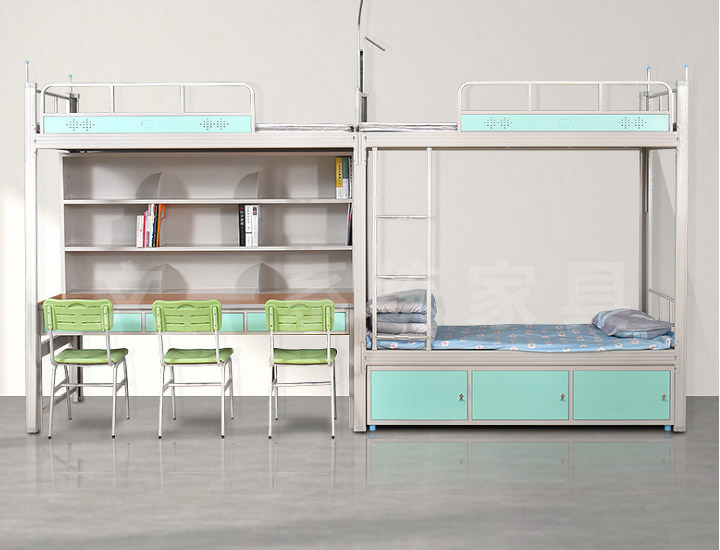 All-metal Apartment Bed with Shoe Cabinet 25