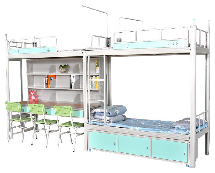 All-metal Apartment Bed with Shoe Cabinet 25 3